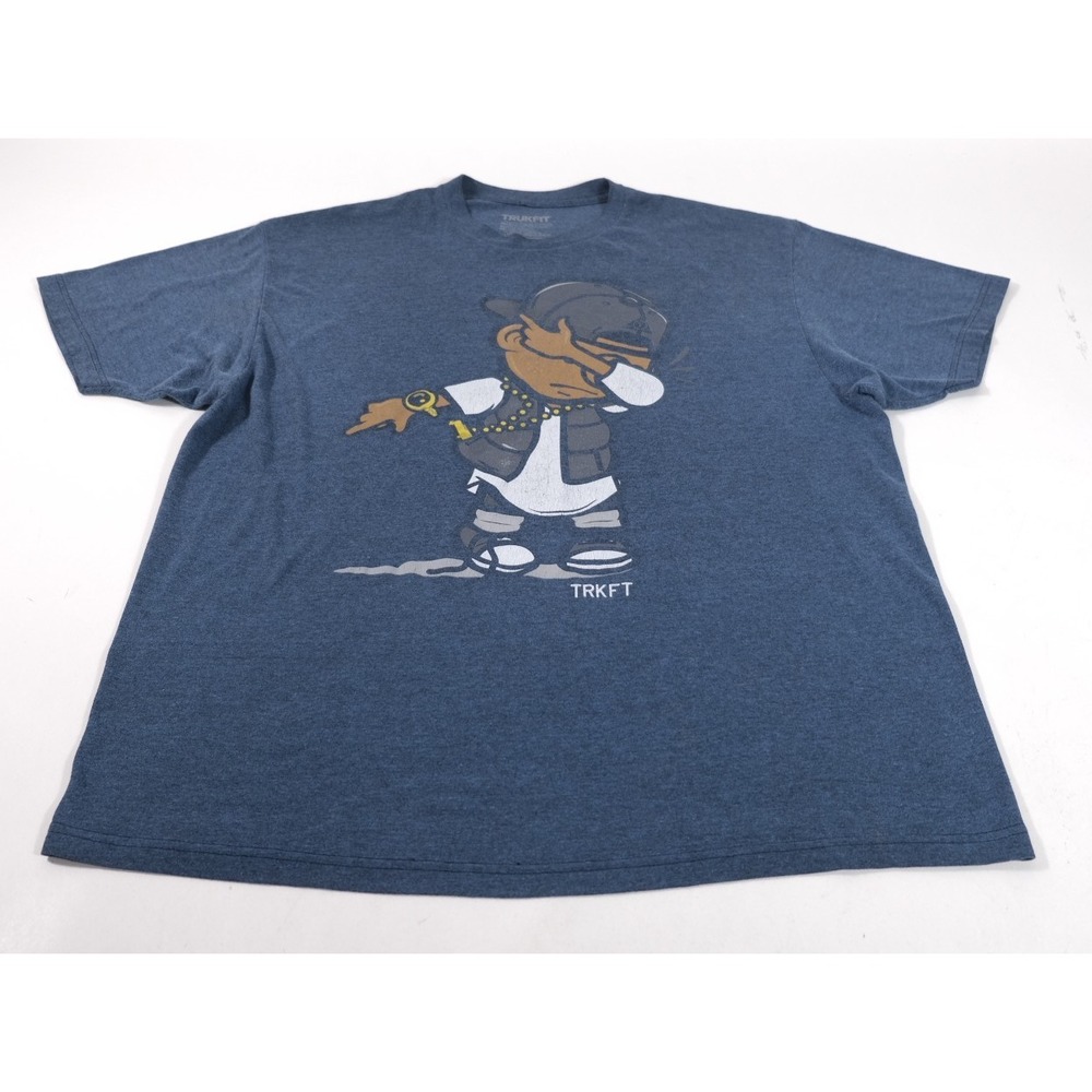 Trukfit T-Shirt Mens XL Blue Dabbing Graphic Streetwear Short Sleeve Tee